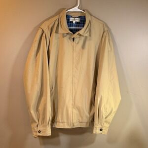 Fairway & Greene Golf Performance Bomber Mens XL Tan Quiet Luxury Country Club
